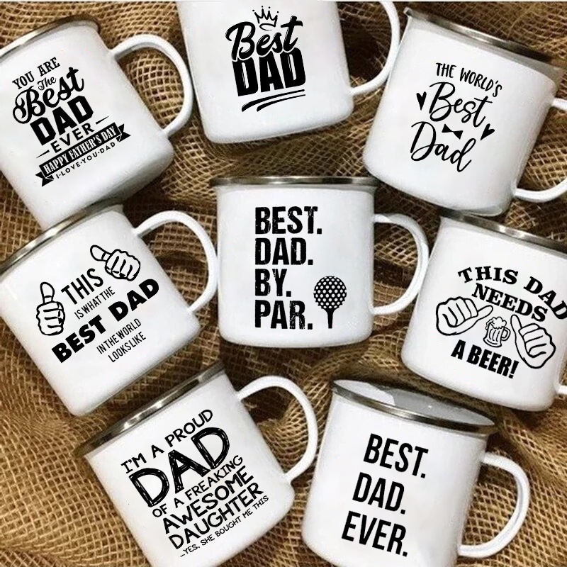 Wine Beer Best - En İyi Baba 2 Emaye Kupa
