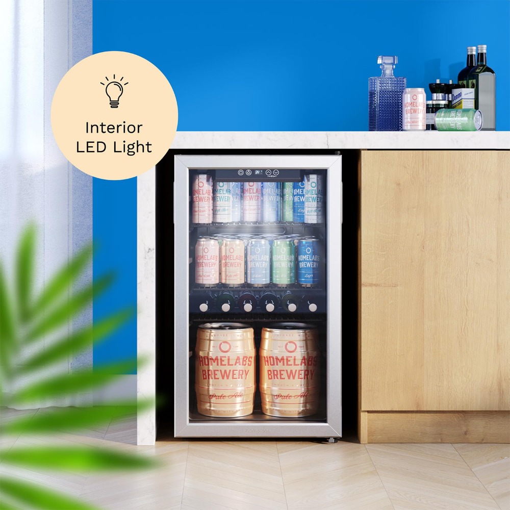 Wine Beer Mini Fridge - 120 Kutu Kapasiteli Mini İçecek Buzdolabı,