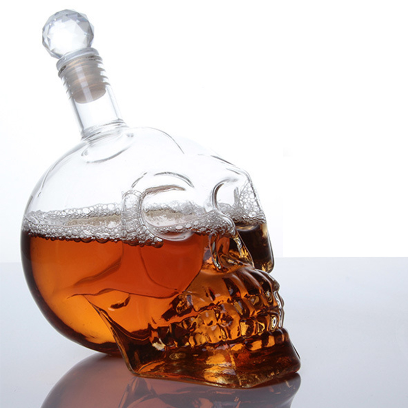Wine Vodka Beer - Yaratıcı Kafatası Kafa Sürahi Kristal Şişe