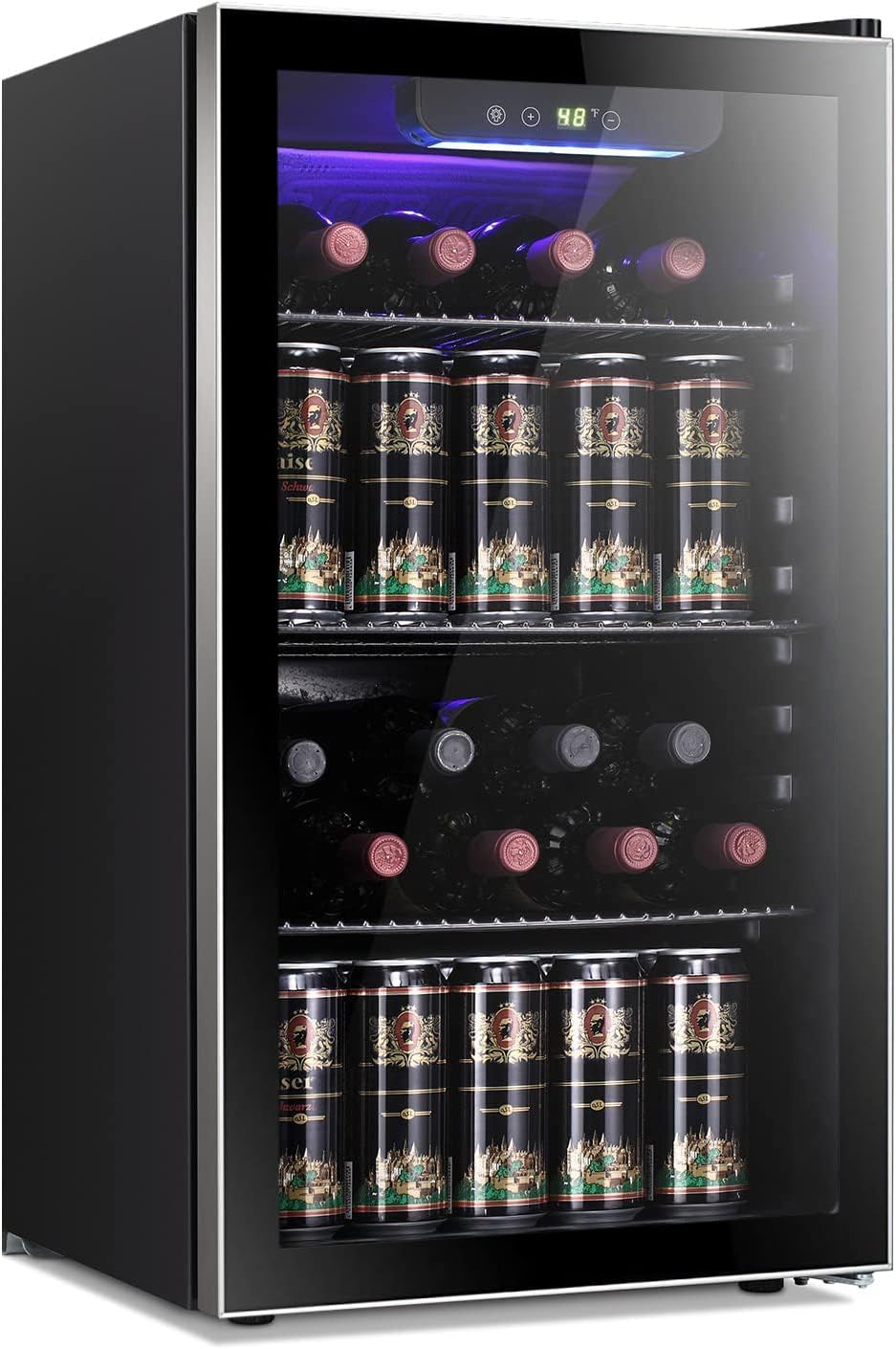 Wine Beer Mini Fridge - 26 Şişe 130 Kutu Şarap Soğutucu/Dolabı