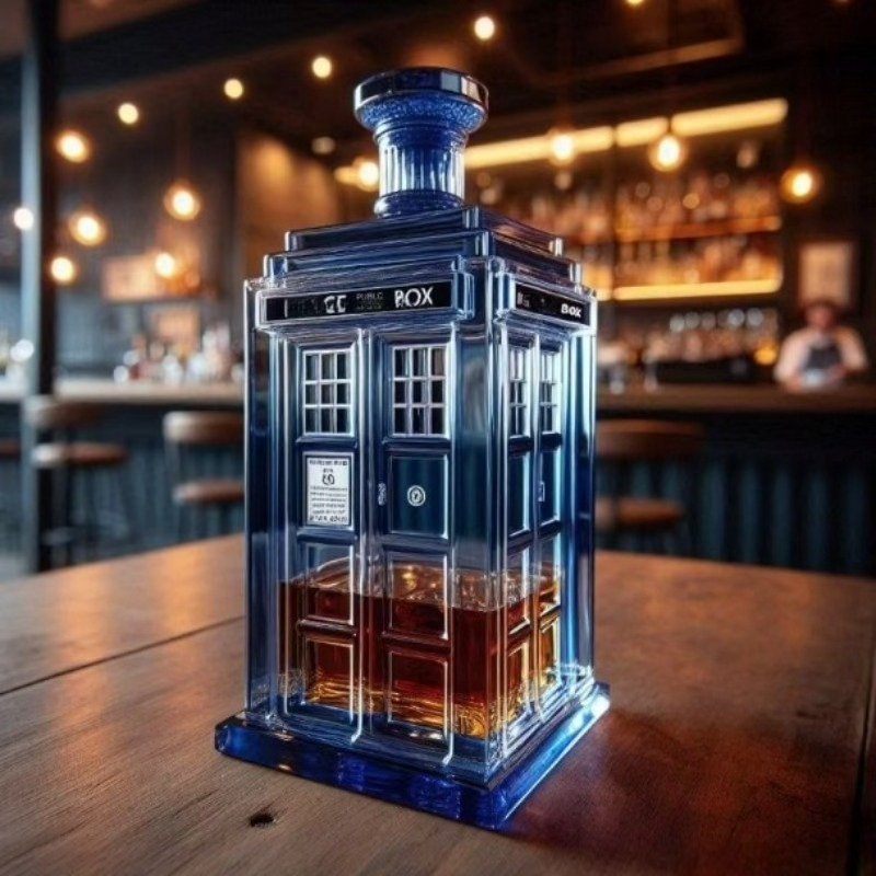 Wine Vodka Beer - Yaratıcı Telefon Kulübesi Şeklinde Şarap Dağıtıcısı
