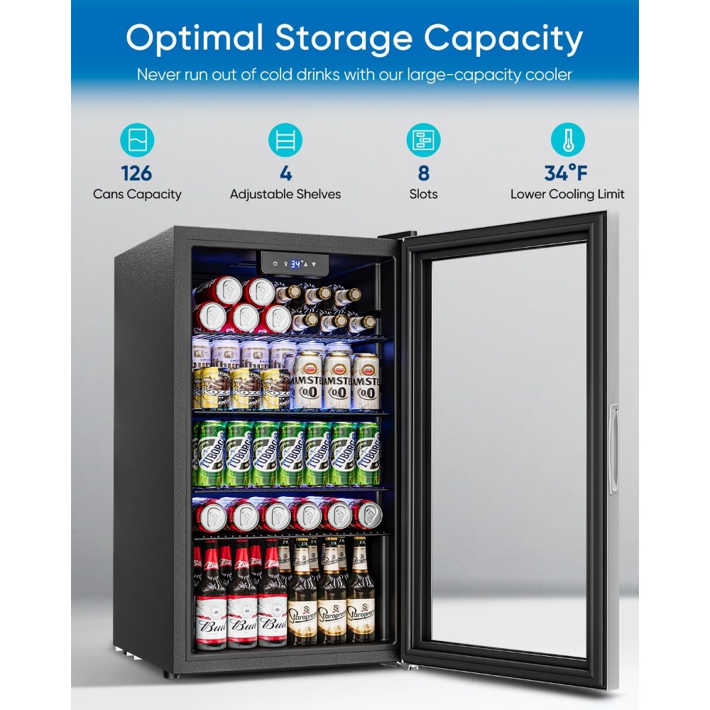İçecek Soğutucu - 126 Kutu Min - Wine Beer Mini Fridge incelemesi ve fiyatı