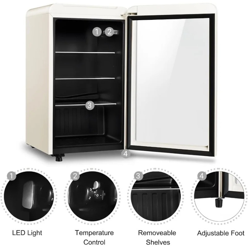 Retro İçecek Buzdolabı Soğutuc - Wine Beer Mini Fridge incelemesi ve fiyatı
