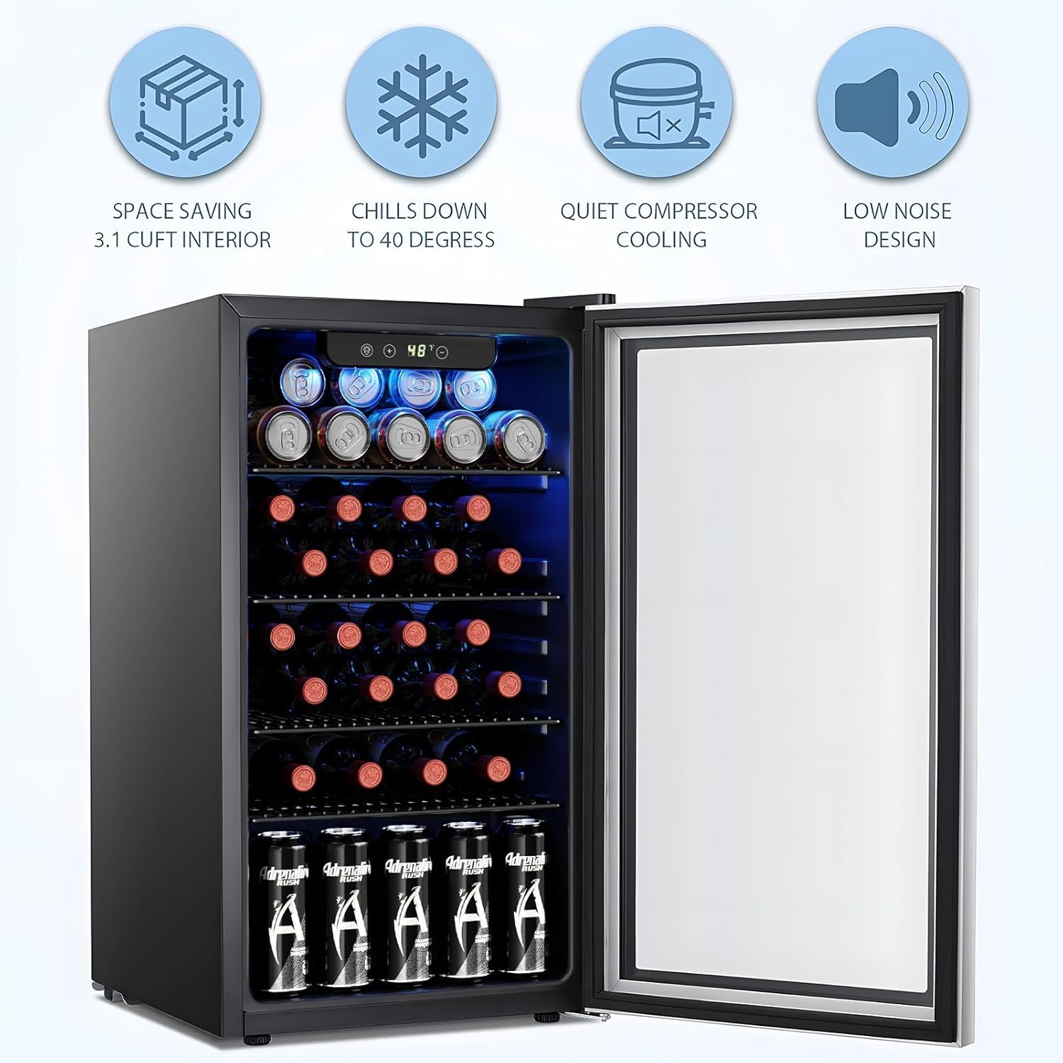 26 Şişe 130 Kutu Şarap Soğutuc - Wine Beer Mini Fridge incelemesi ve fiyatı