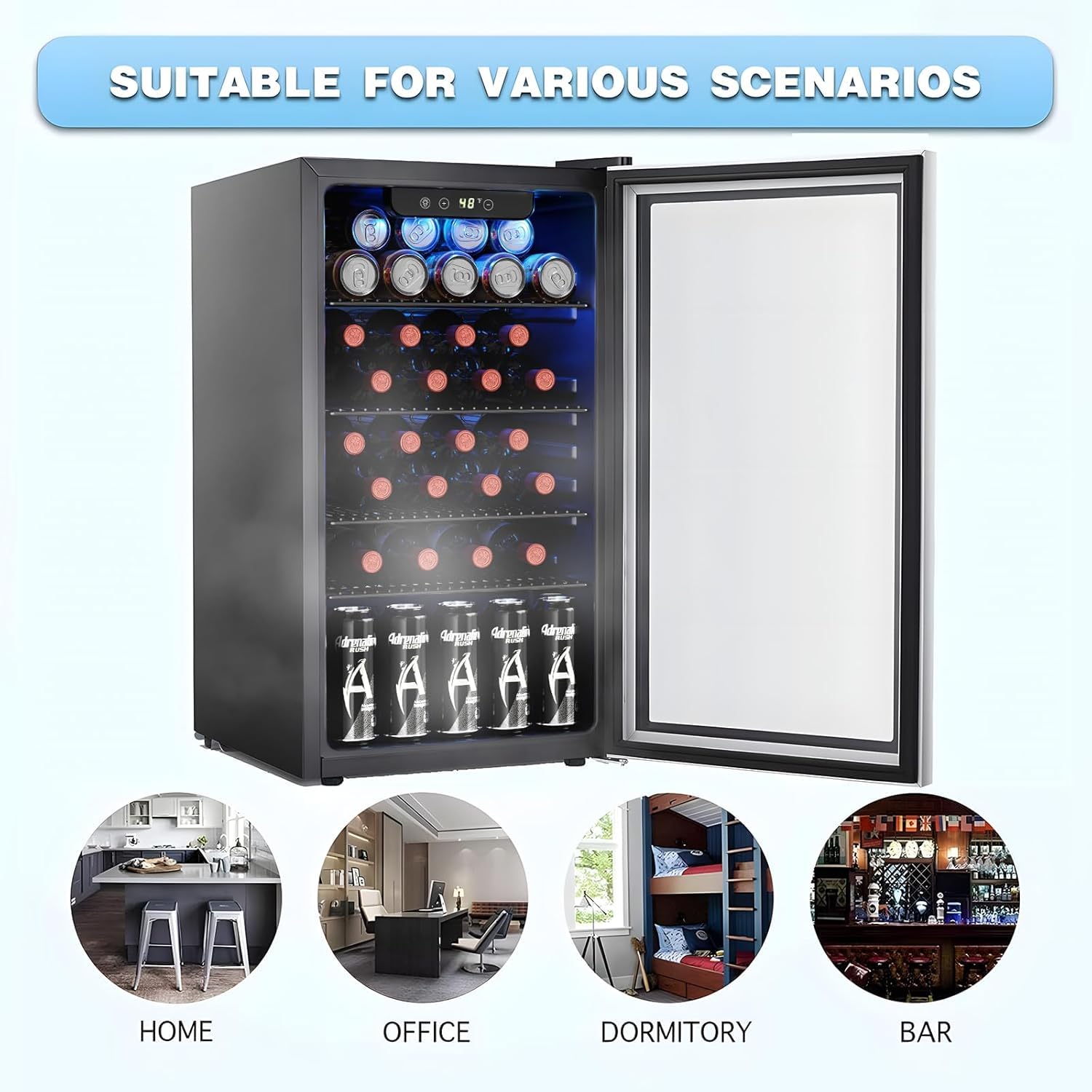 26 Şişe 130 Kutu Şarap Soğutuc - Wine Beer Mini Fridge incelemesi ve fiyatı