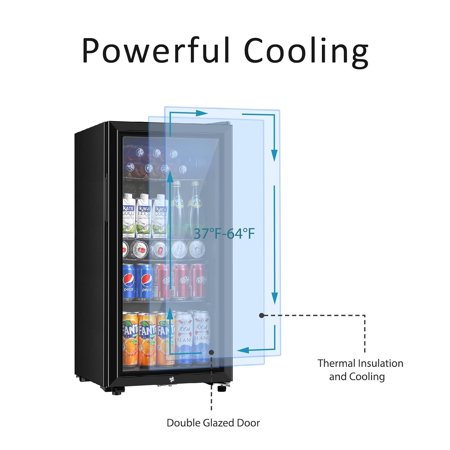 İçecek Buzdolabı, 3.2 Cu.ft Çi - Wine Beer Mini Fridge incelemesi ve fiyatı