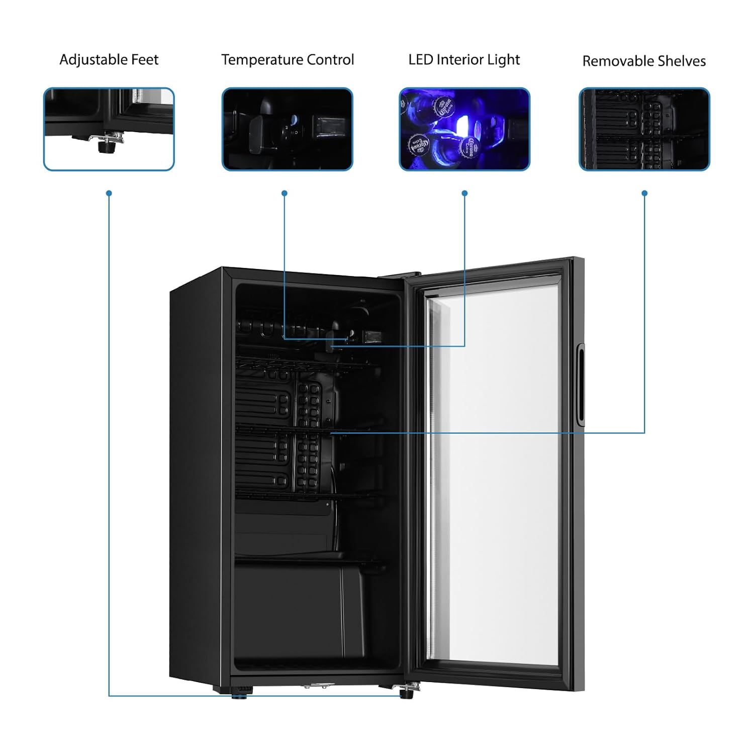 İçecek Buzdolabı, 3.2 Cu.ft Çi - Wine Beer Mini Fridge incelemesi ve fiyatı