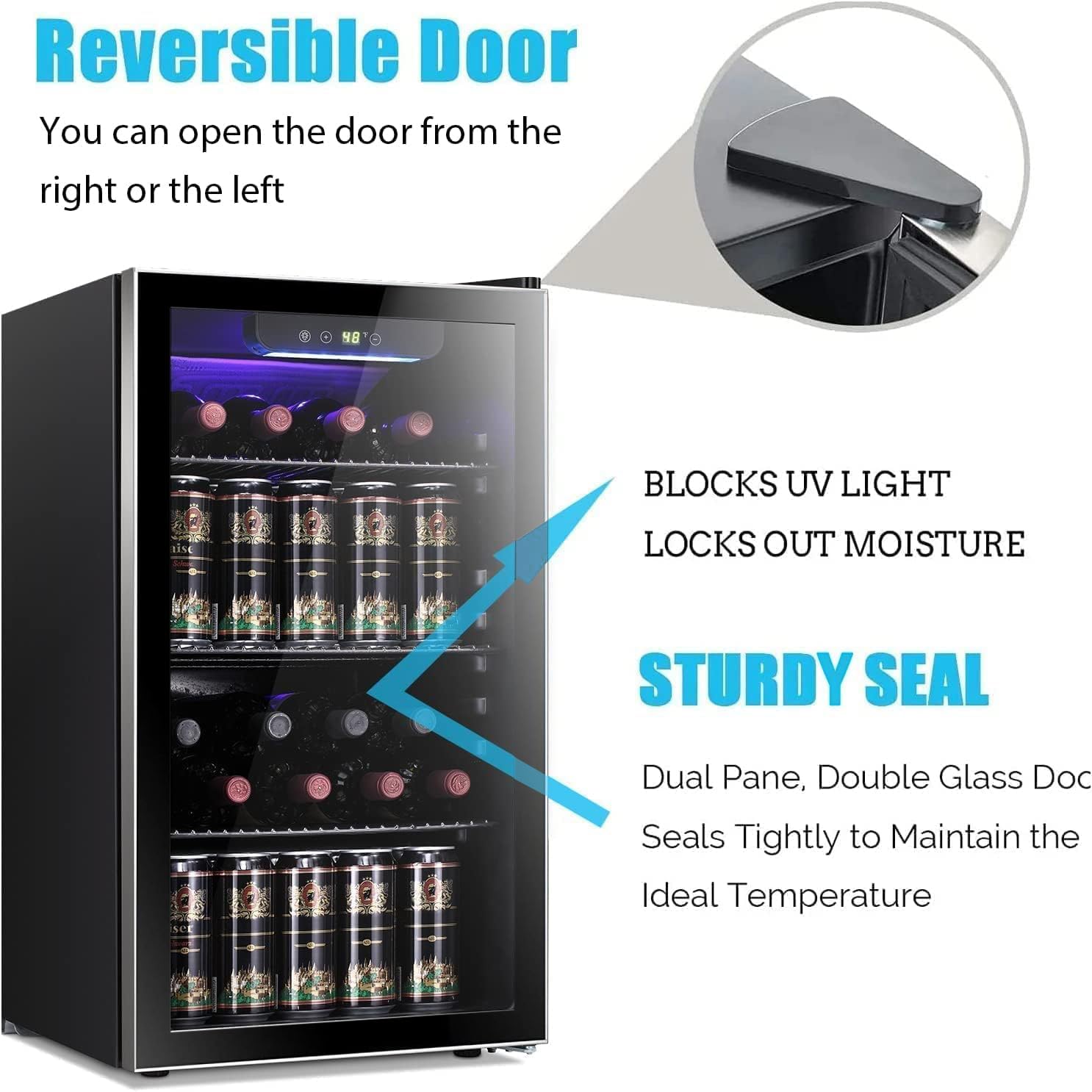 26 Şişe 130 Kutu Şarap Soğutuc - Wine Beer Mini Fridge incelemesi ve fiyatı