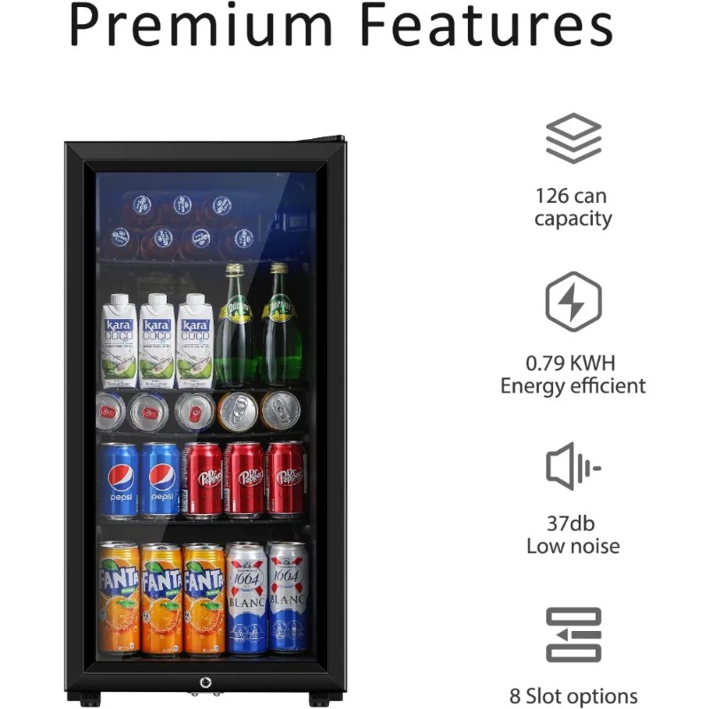 İçecek Buzdolabı, 3,2 Cu.ft Çi - Wine Beer Mini Fridge incelemesi ve fiyatı